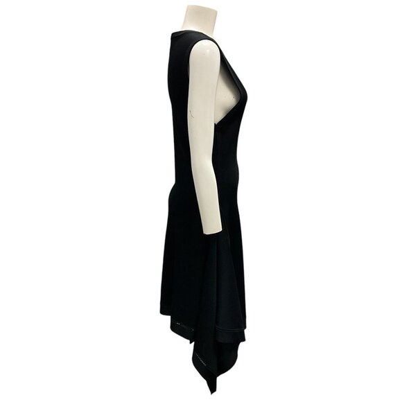 Burberry Black Draped Sleeveless Knit Dress - Picture 2 of 5